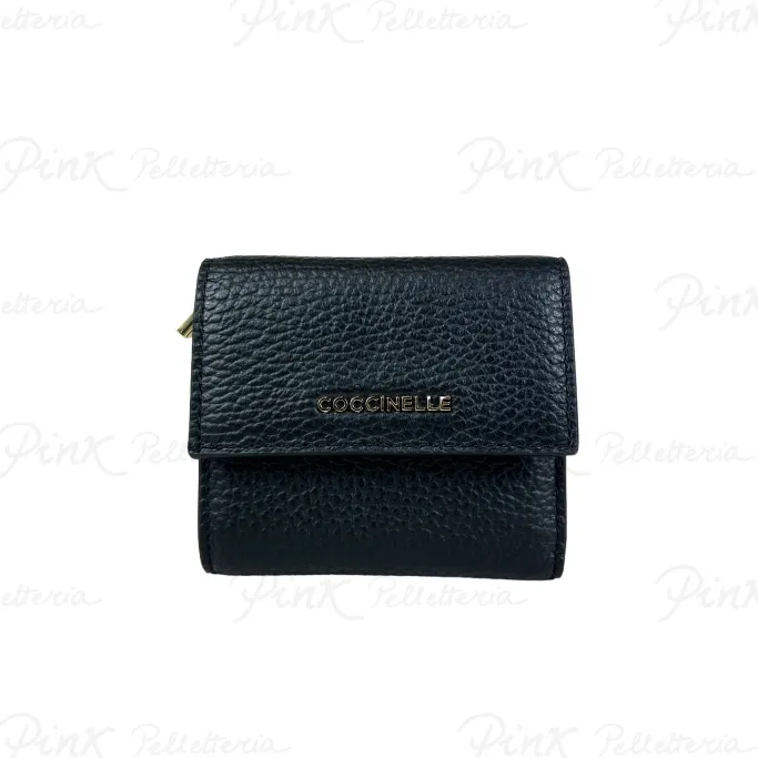 -COCCINELLE Metallic Soft Portafoglio E2MW511B801 001 Noir
