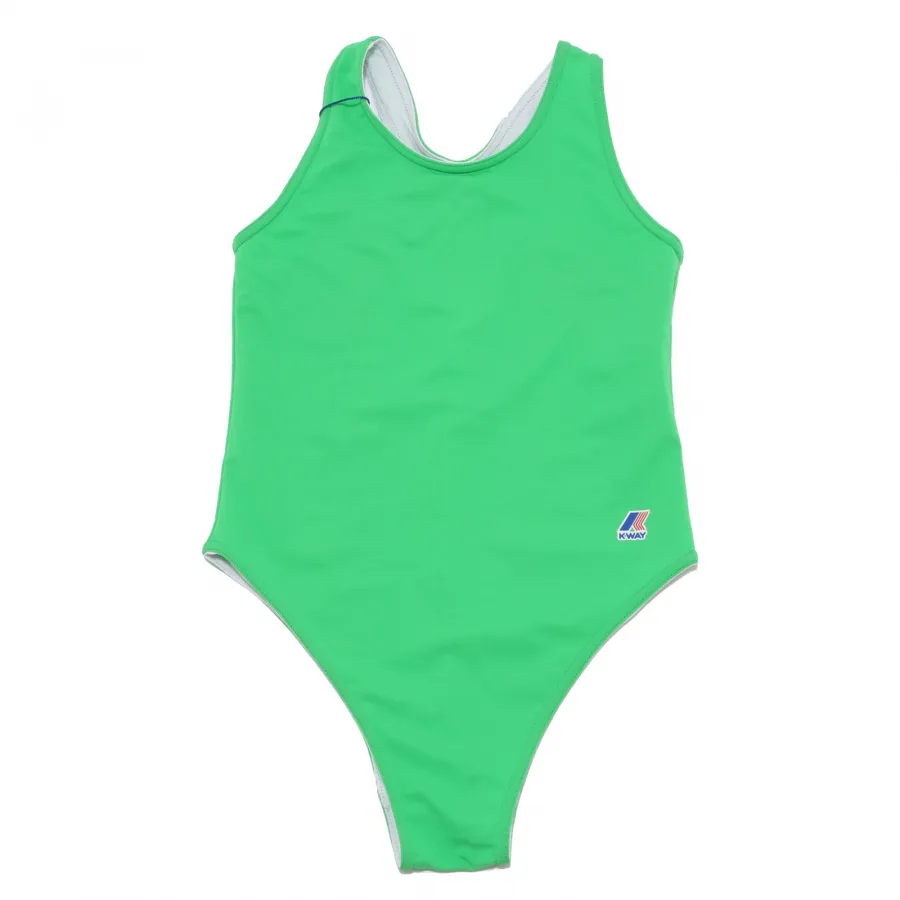 4791W costume intero bimba girl K-WAY green swimsuit girl