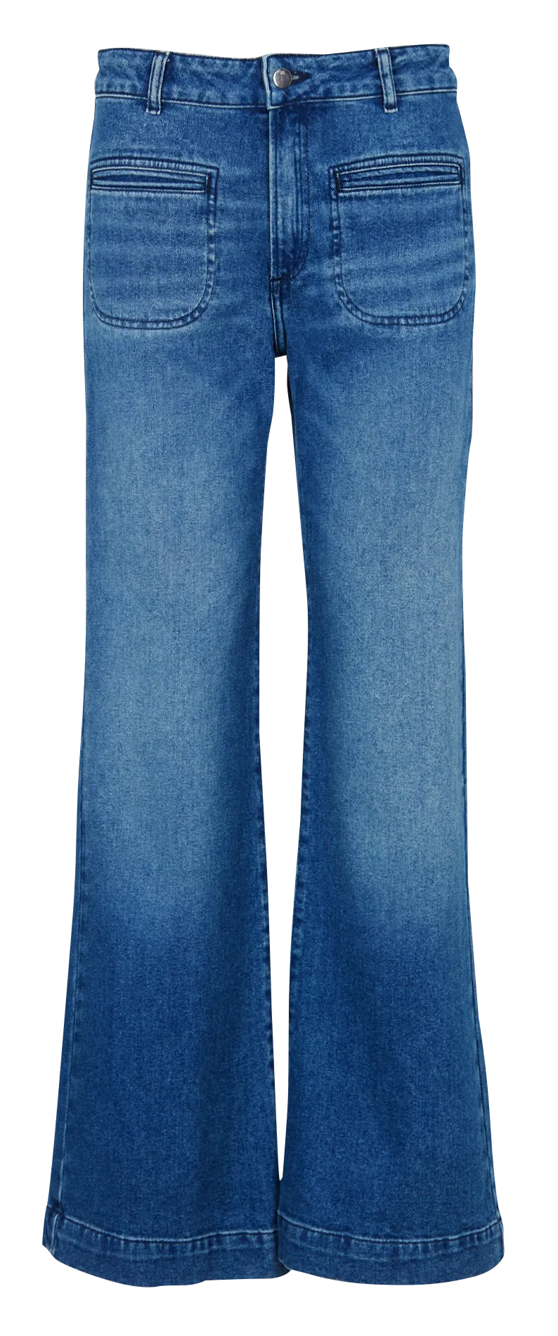  ACQUAVERDE   HENDRIX - Jeans flare a vita alta in cotone stretch | Blu