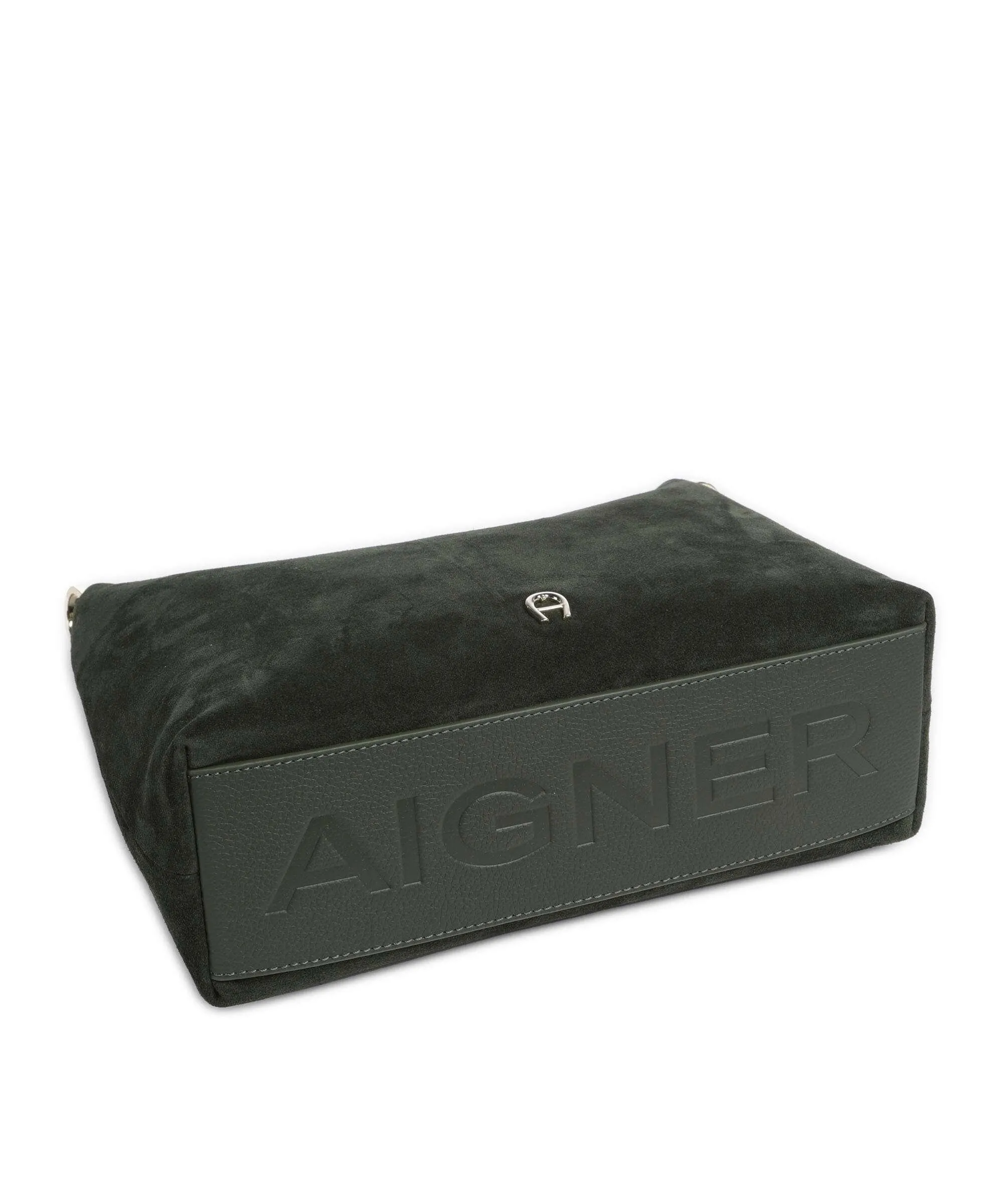  Aigner Zita S Borsa a tracolla pelle ruvida verde scuro  