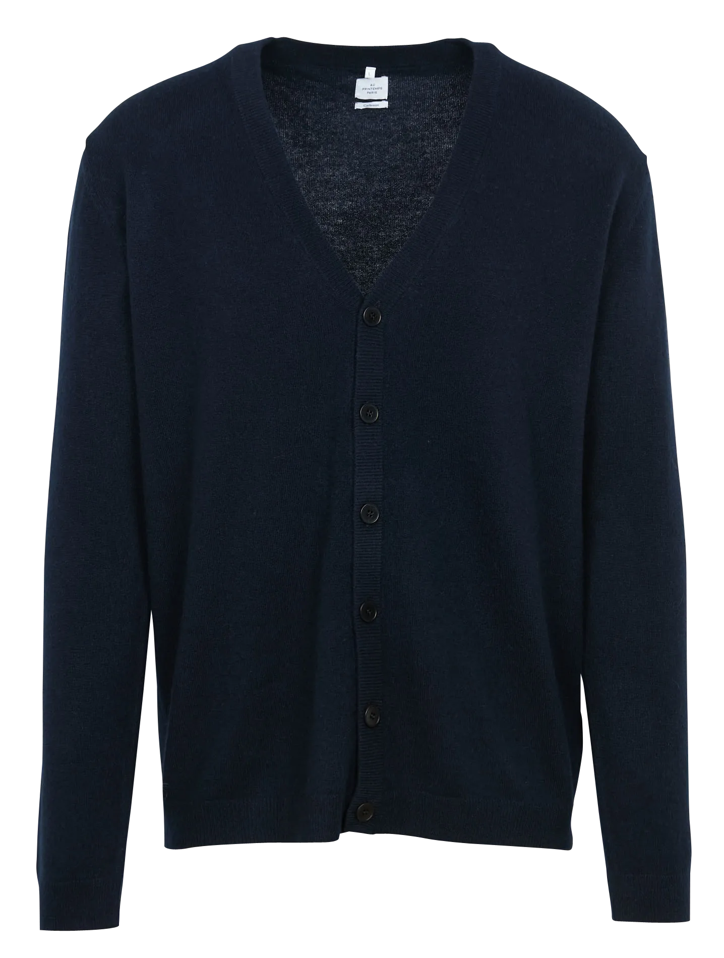 AU PRINTEMPS PARIS   YVAN - Cardigan scollo a V regular fit in cashmere | Blu