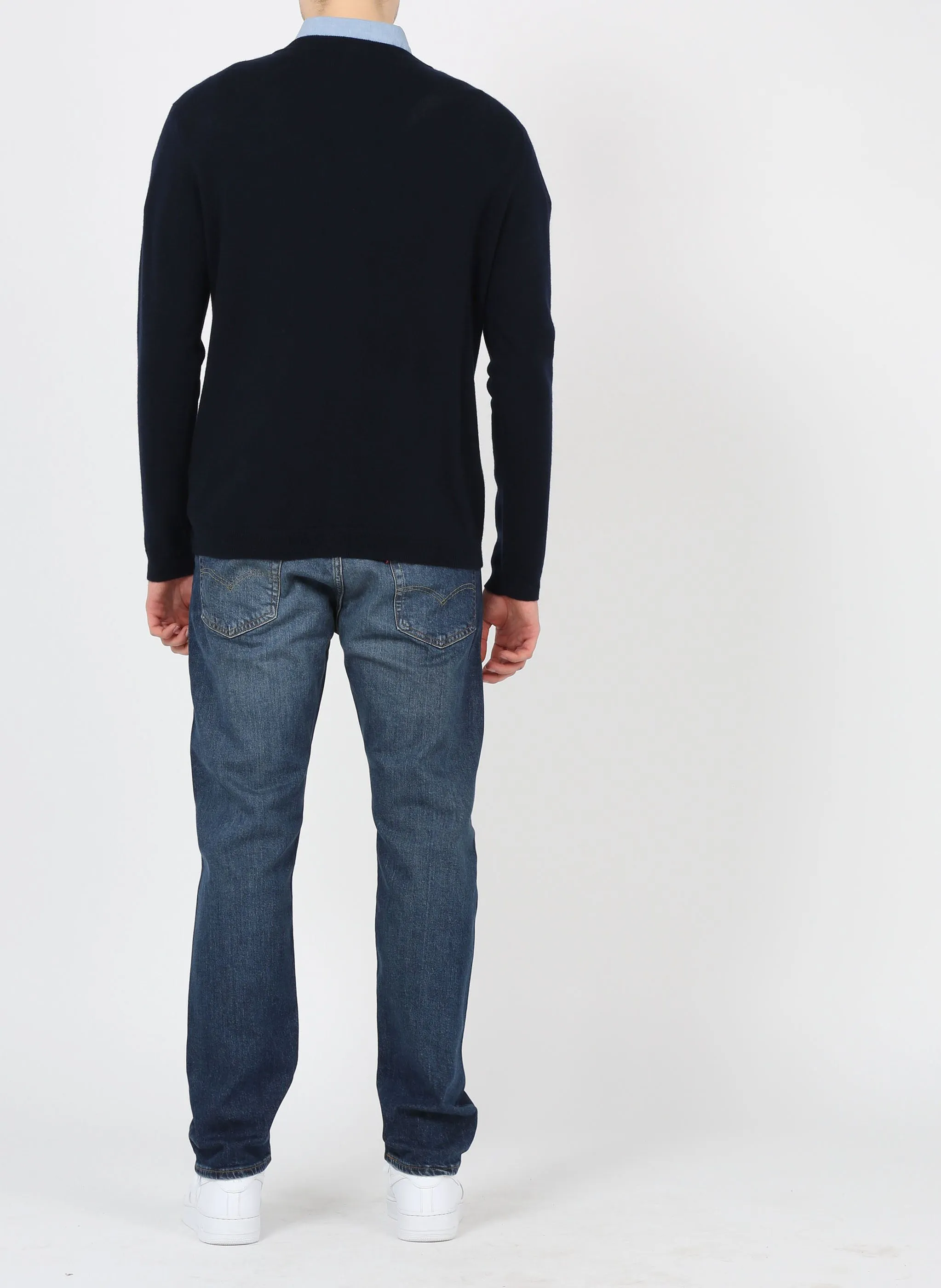  AU PRINTEMPS PARIS   YVAN - Cardigan scollo a V regular fit in cashmere | Blu