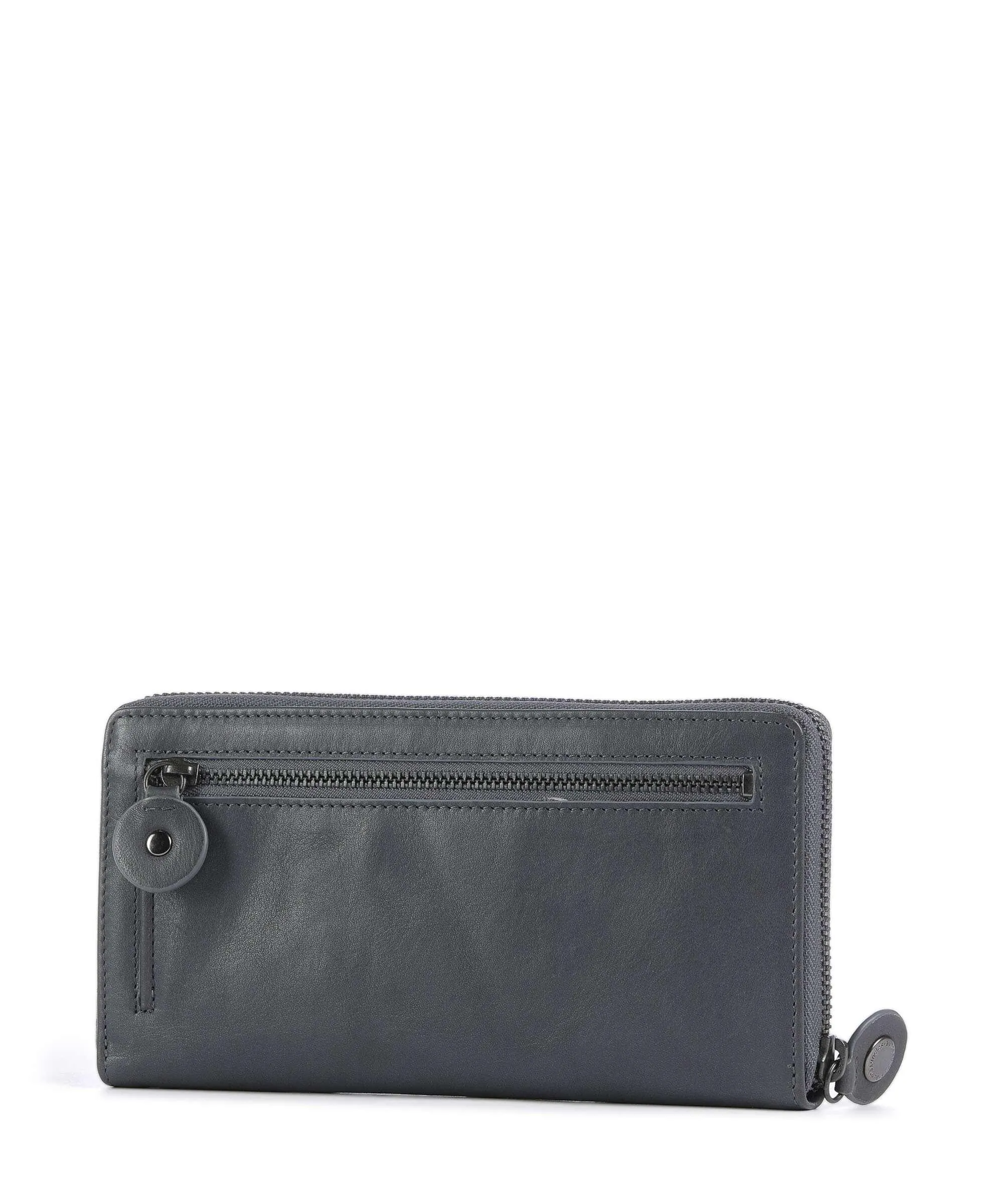  Aunts & Uncles Grandma's Luxury Club Cynthia RFID Portafoglio pelle di vacchetta finemente grana grigio scuro  