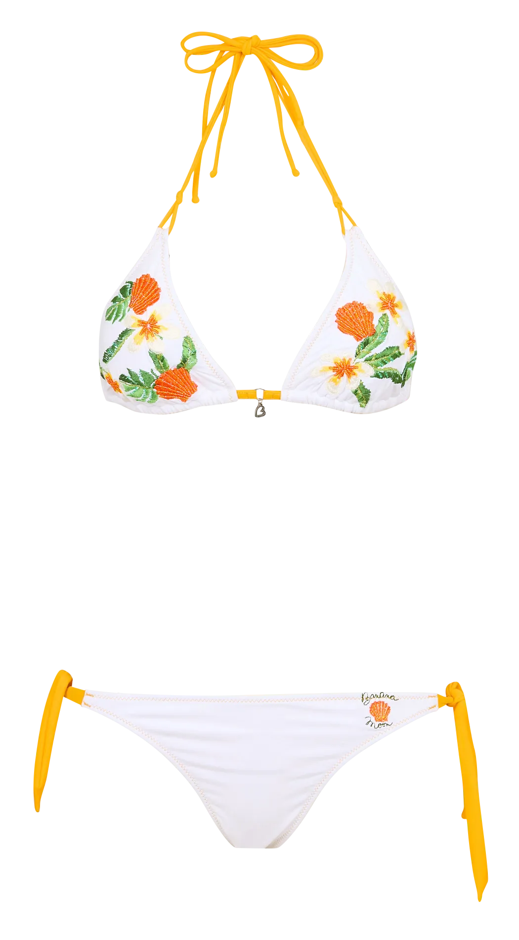  BANANA MOON   YERODASIA PLEAS - Bikini ricamato | Bianco