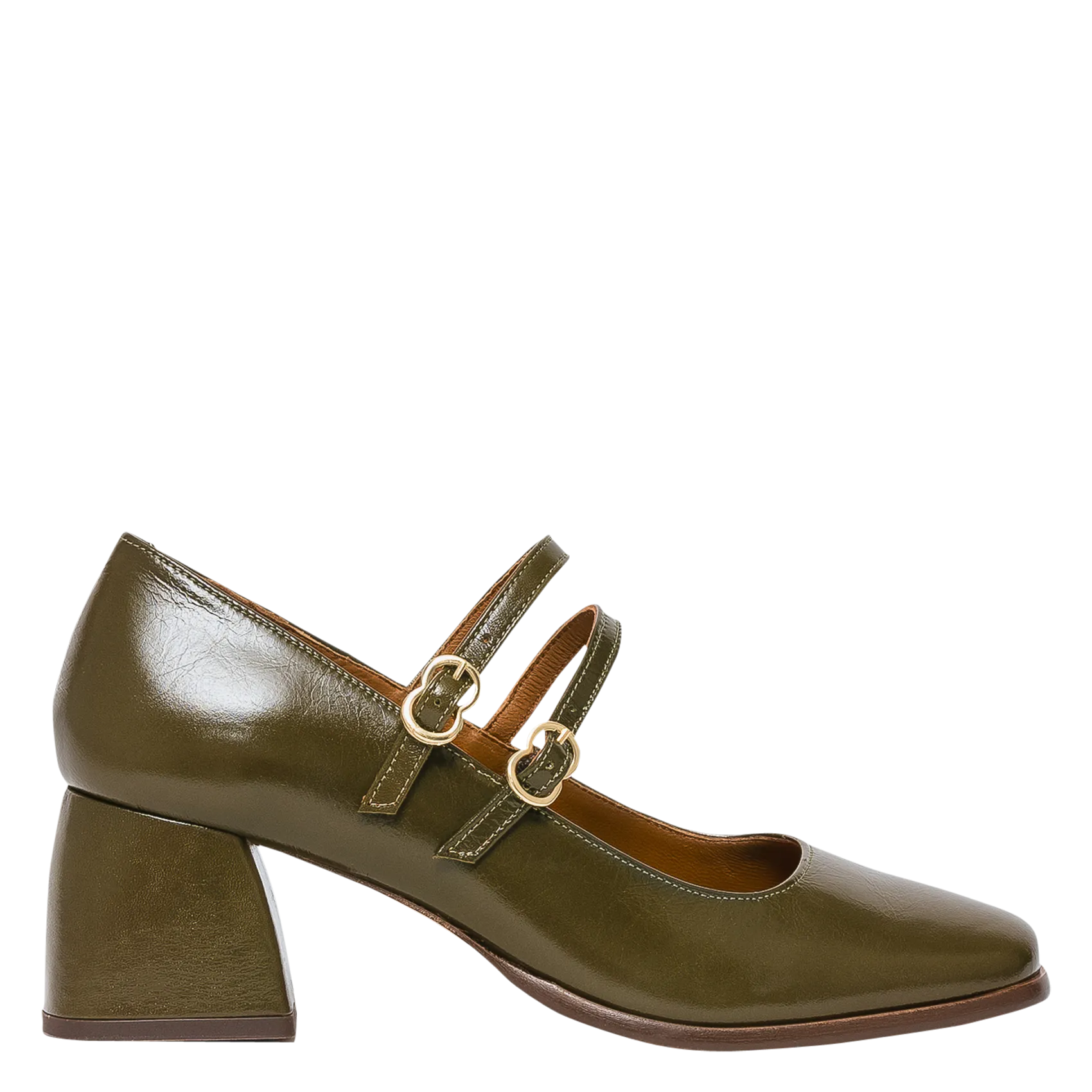  BOCAGE   ISAURE - Mary Jane in vernice con tacco | Verde