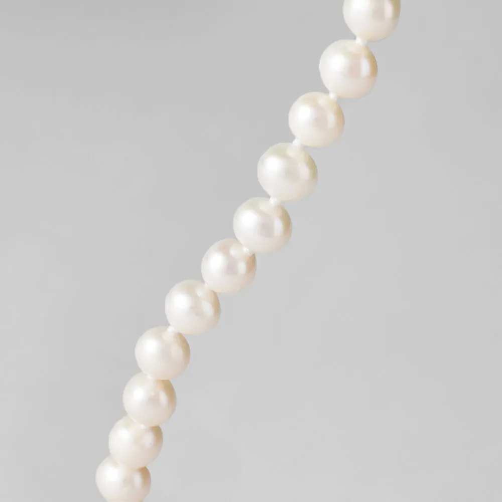 Bracciale Gabrielle Oro Bianco 375/1000 Perla D'Acqua Dolce Bianco 18.5 cm 1413440