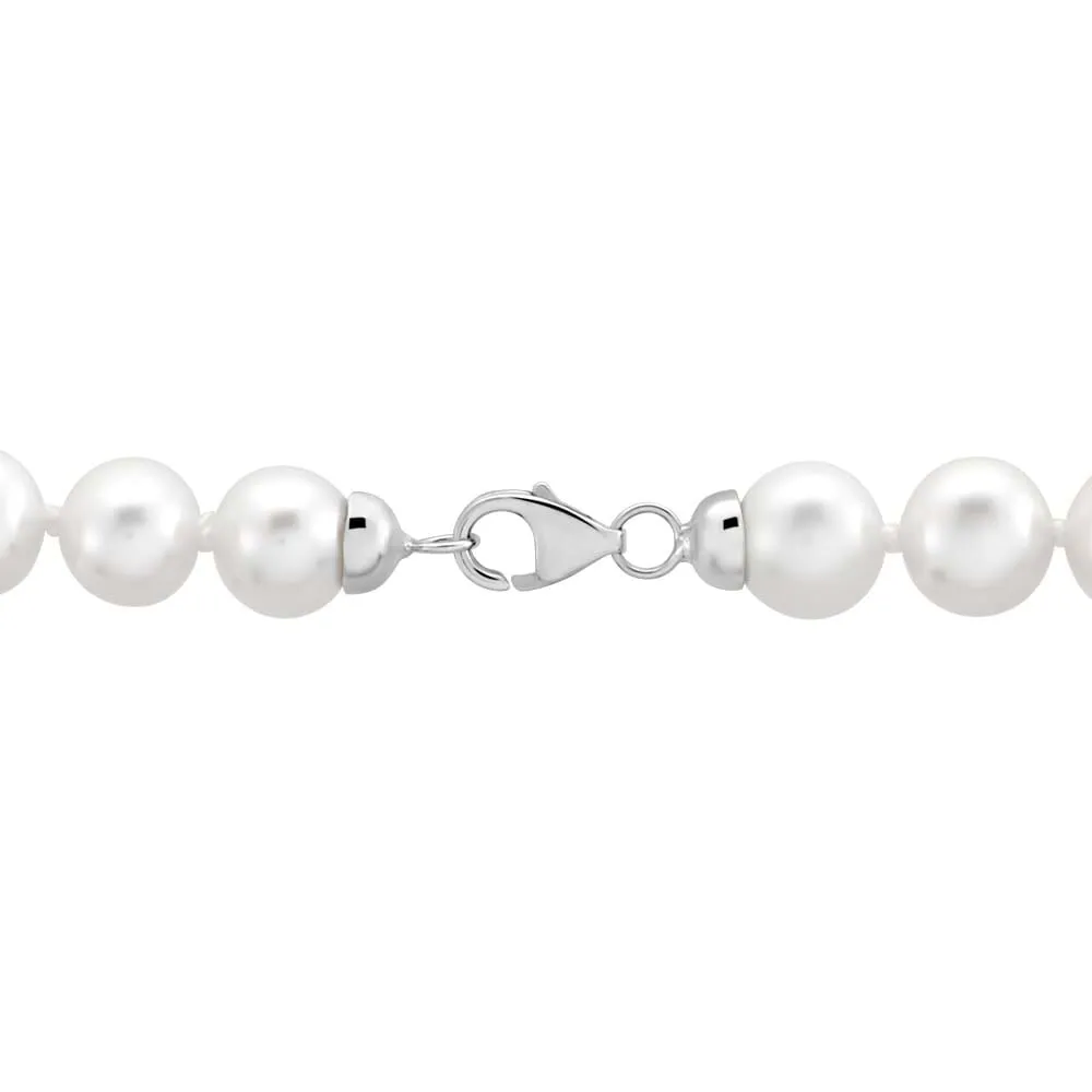 Bracciale Gabrielle Oro Bianco 375/1000 Perla D'Acqua Dolce Bianco 18.5 cm 1413440