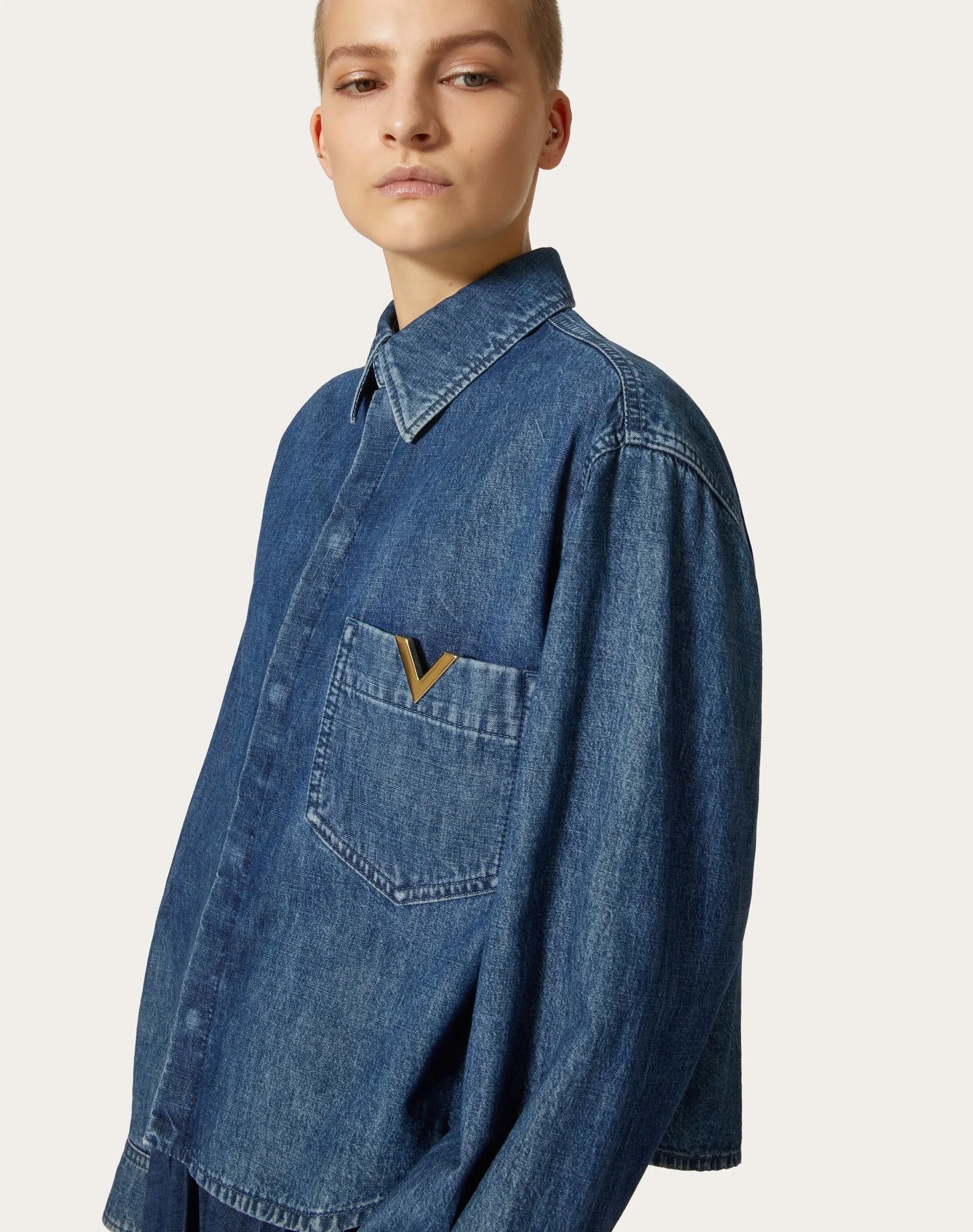 CAMICIA IN CHAMBRAY DENIM