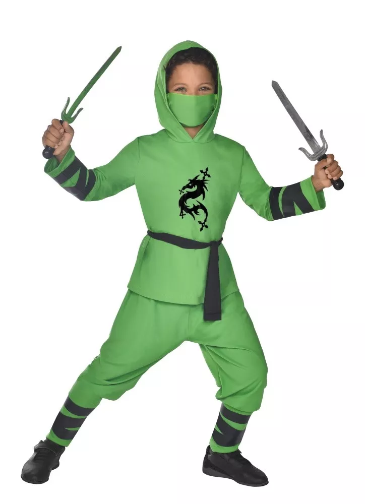 Costume ninja verde da bambino