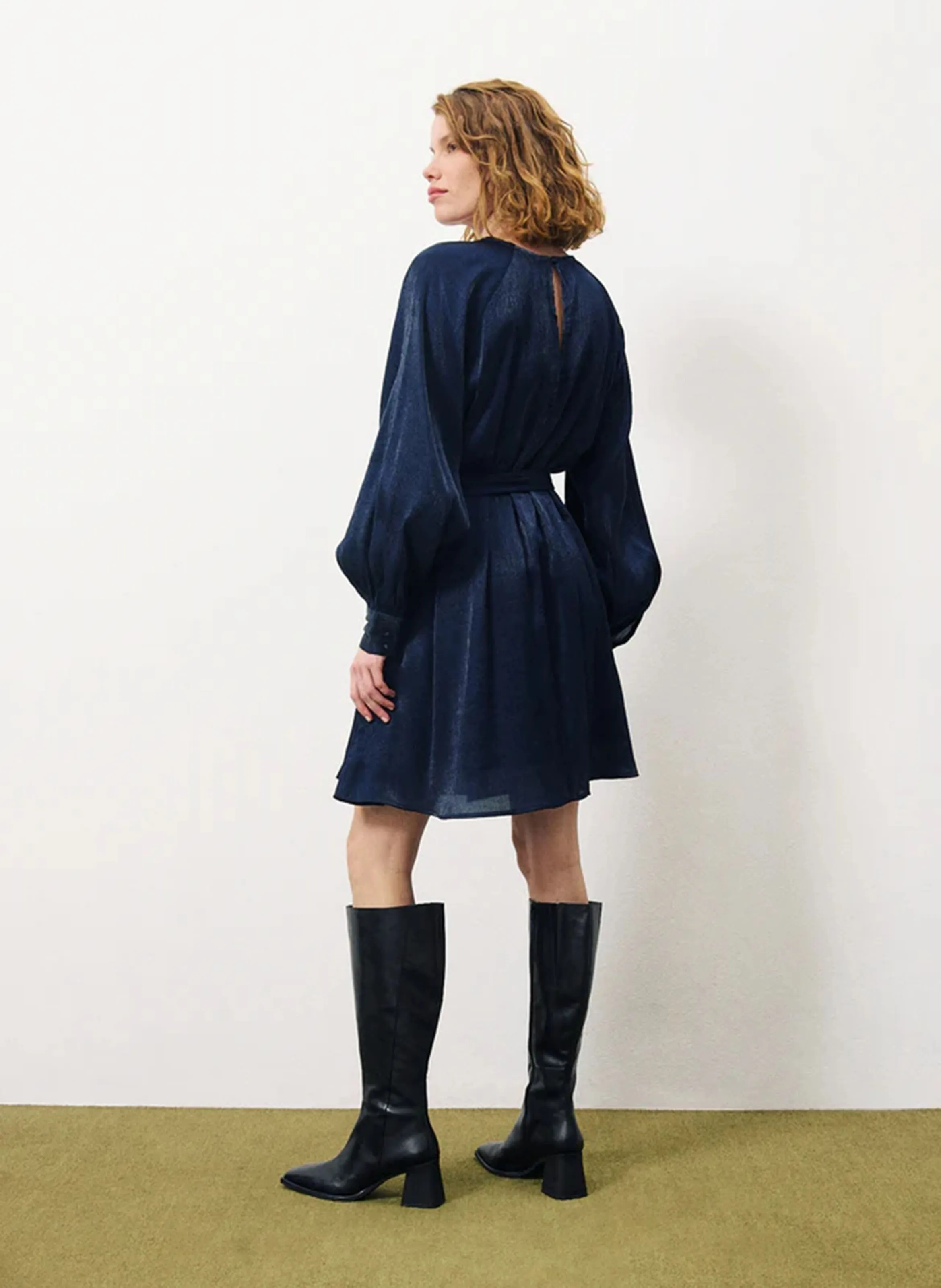  FRNCH   PARIME - Abito corto scollo tondo | Blu