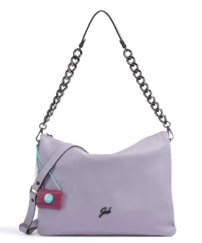 Gabs Bogota Mirea L Bicolor Borsa a spalla pelle di vitello grana viola/bianco  