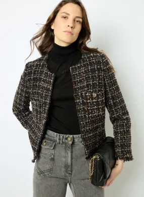  GERARD DAREL   MATHILDA - Giacca corta diritta con collo tondo | Nero