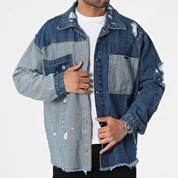 Giacca di jeans blu