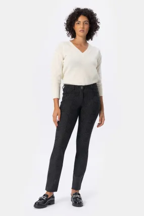 Gina Pms34 Pantalone in maglia microfantasia