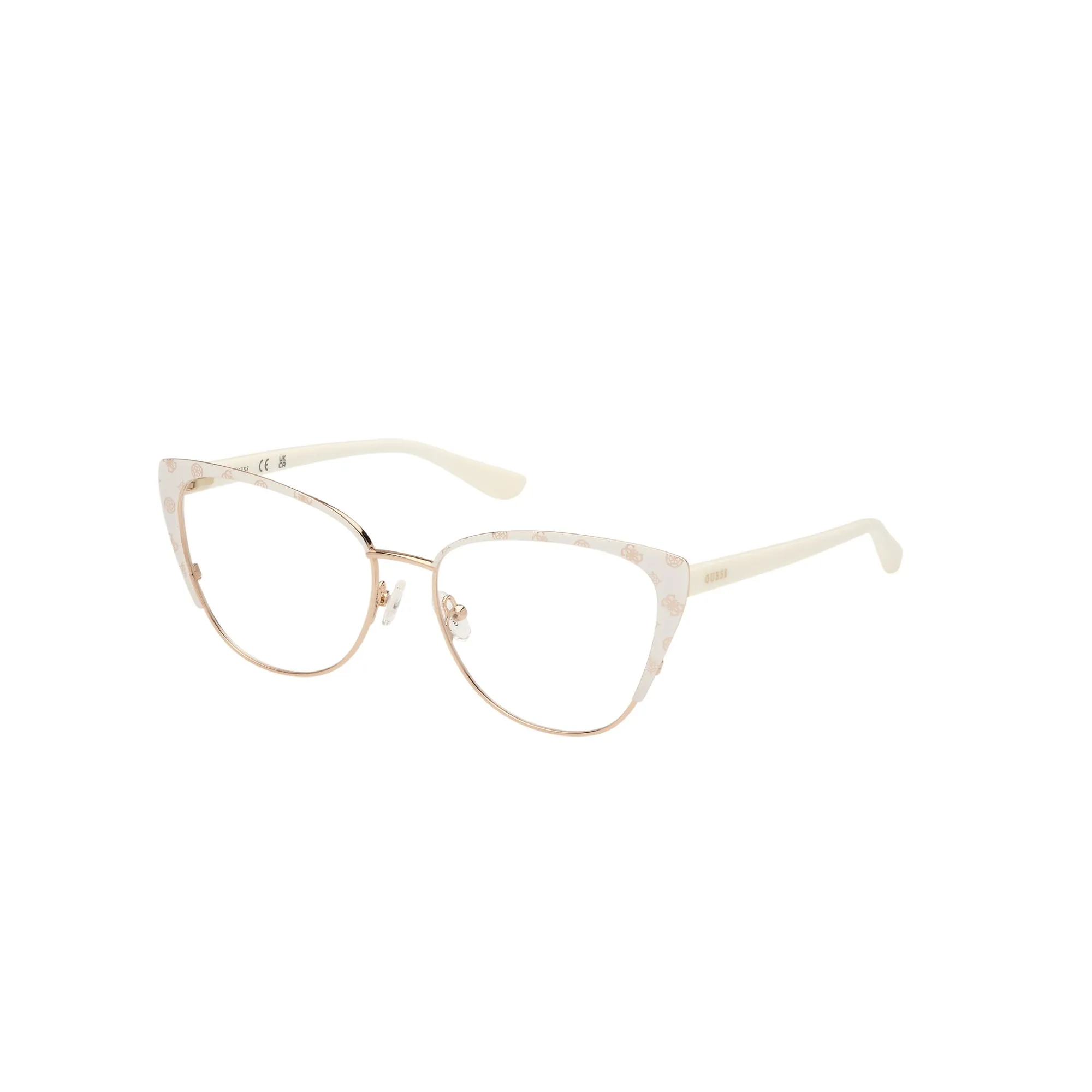   Guess GU 50121 - 021  Bianco Opaco | Occhiale Da Vista Donna 
