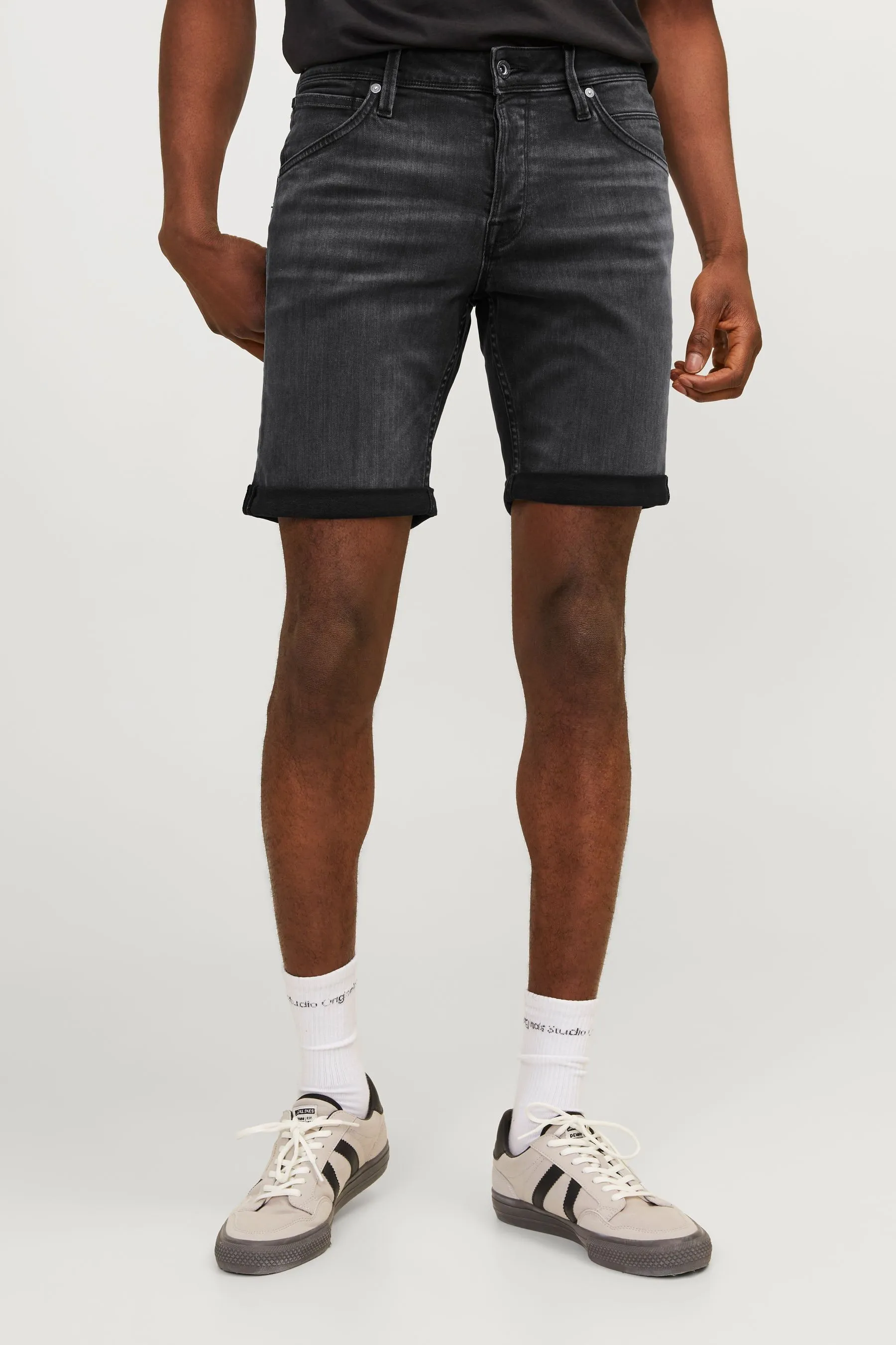 JACK & JONES Vestibilità attillata / Slim - Shorts con Denim risvolto sul fondo    