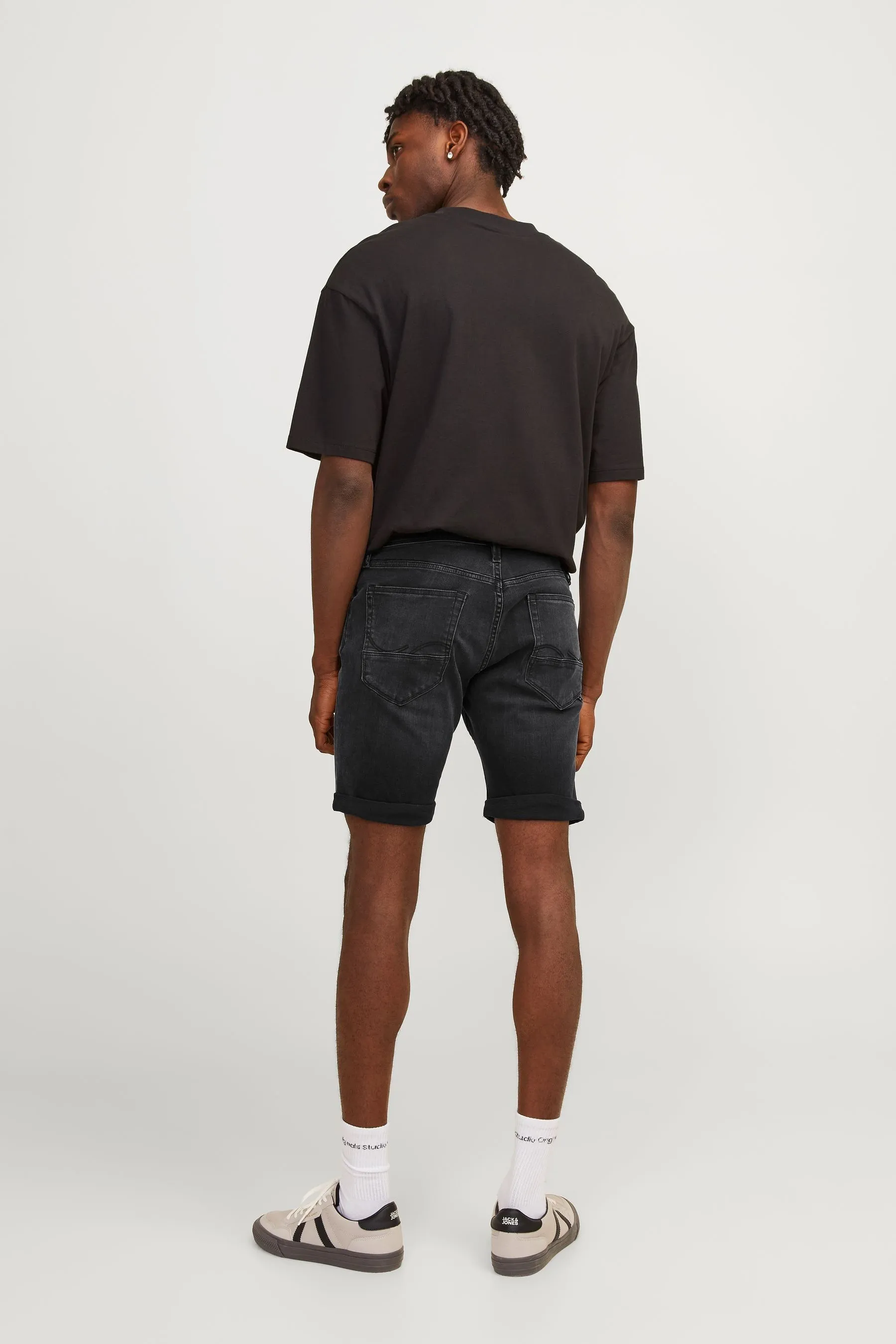 JACK & JONES Vestibilità attillata / Slim - Shorts con Denim risvolto sul fondo    