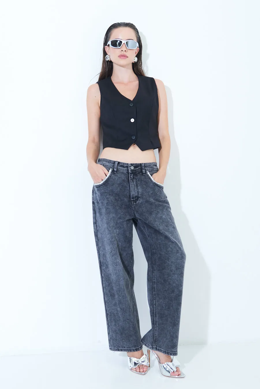 JEANS DENIM TASCA GIOIELLO