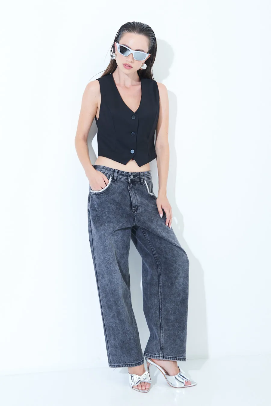 JEANS DENIM TASCA GIOIELLO
