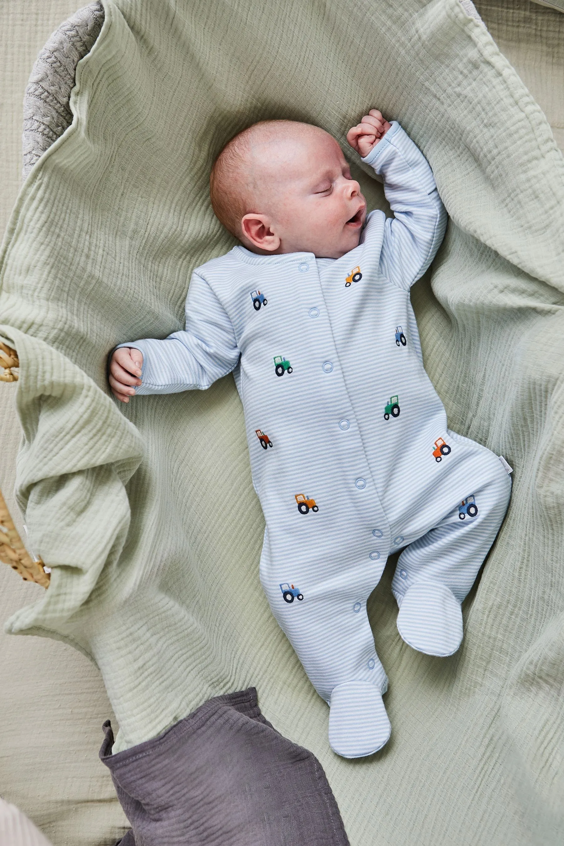 JoJo - Maman Bébé - Tutina in Neonati in cotone ricamato    