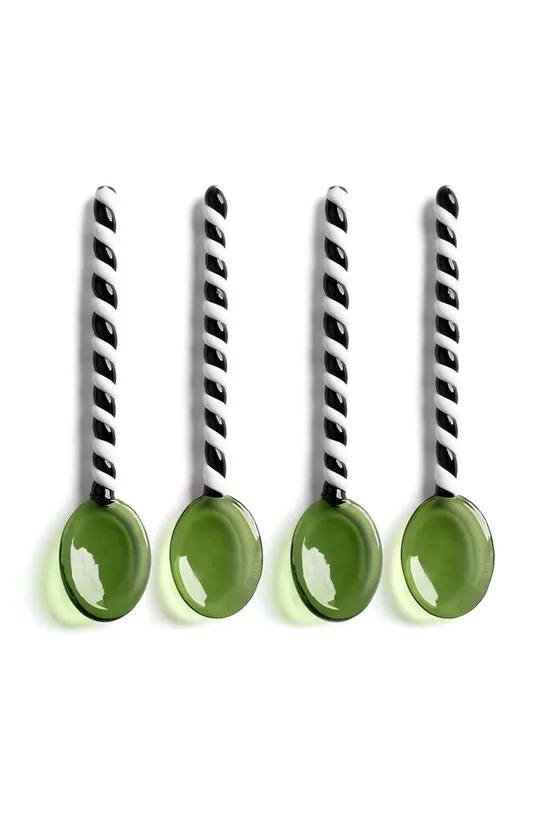 &k amsterdam set cucchiai Spoon Duet Green pacco da 4