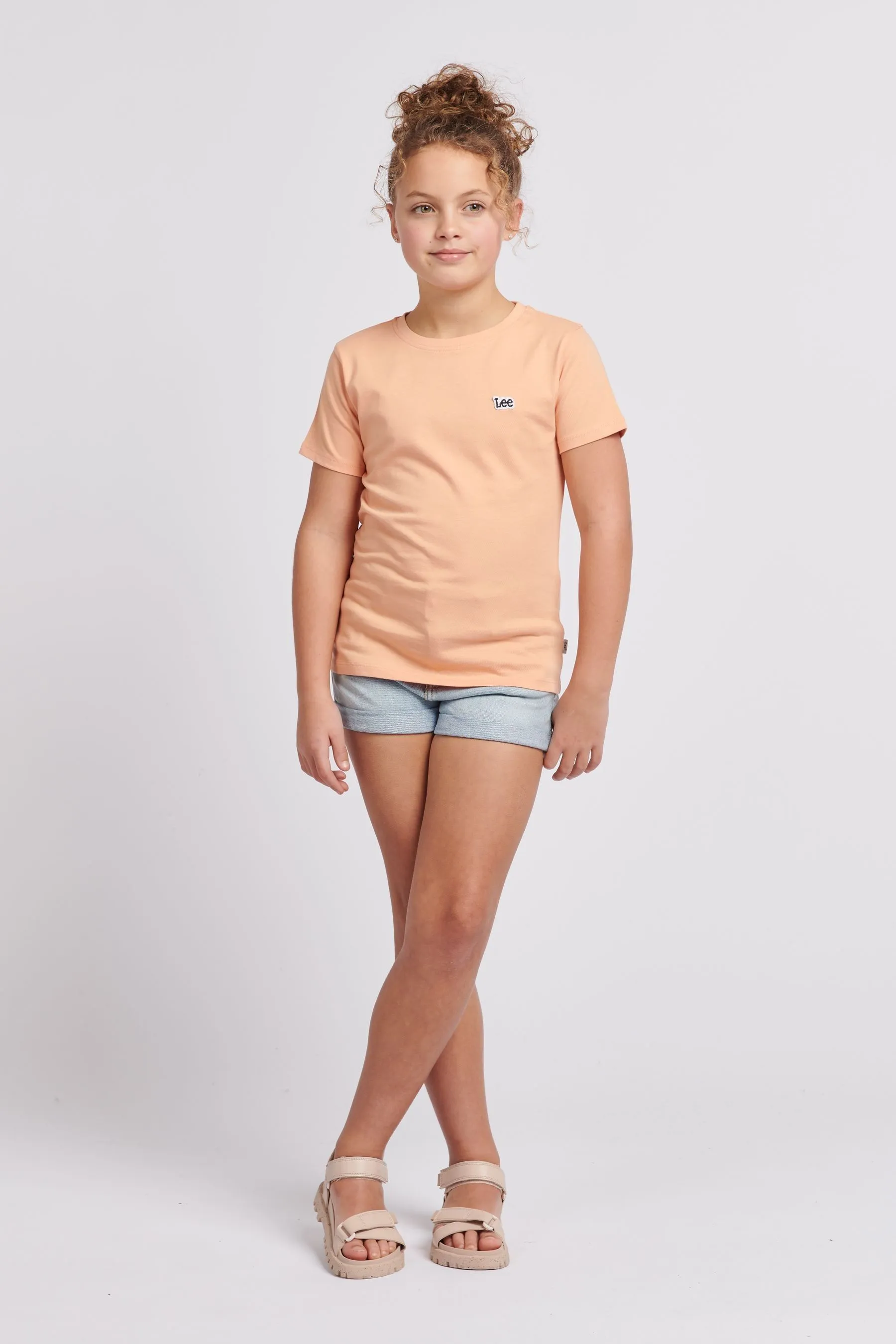 Lee bambine con vestibilità classica - Vestibilità 100% Cotone Badge T-Shirt    