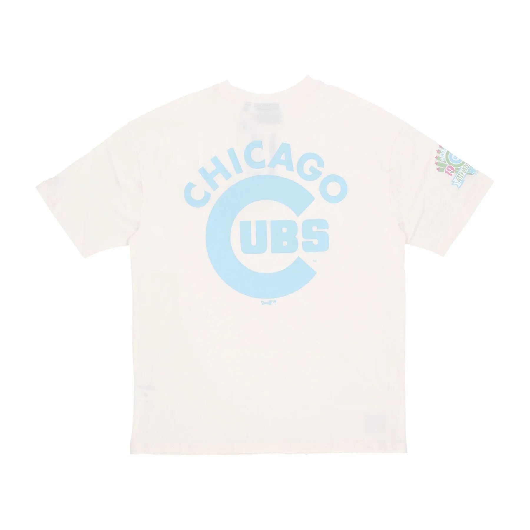 Maglietta Uomo Mlb Pastel Os Tee Chicub Off White/chrome Blue