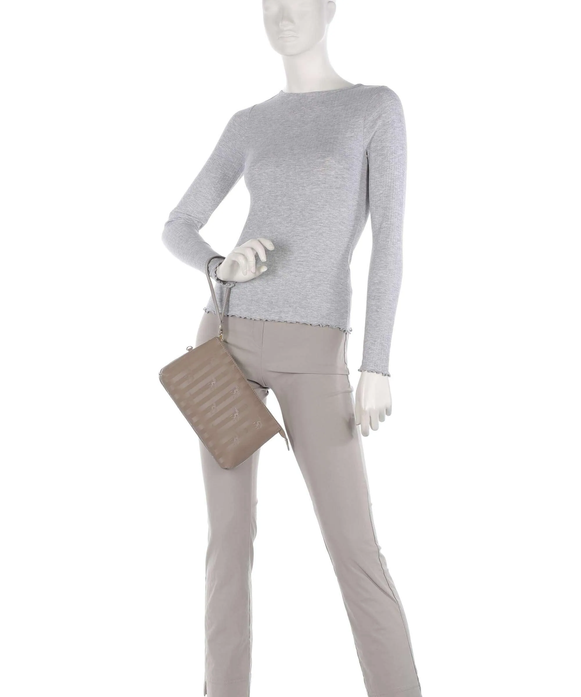  Maison Mollerus Vinerus Genf Borsa shopper tela taupe  