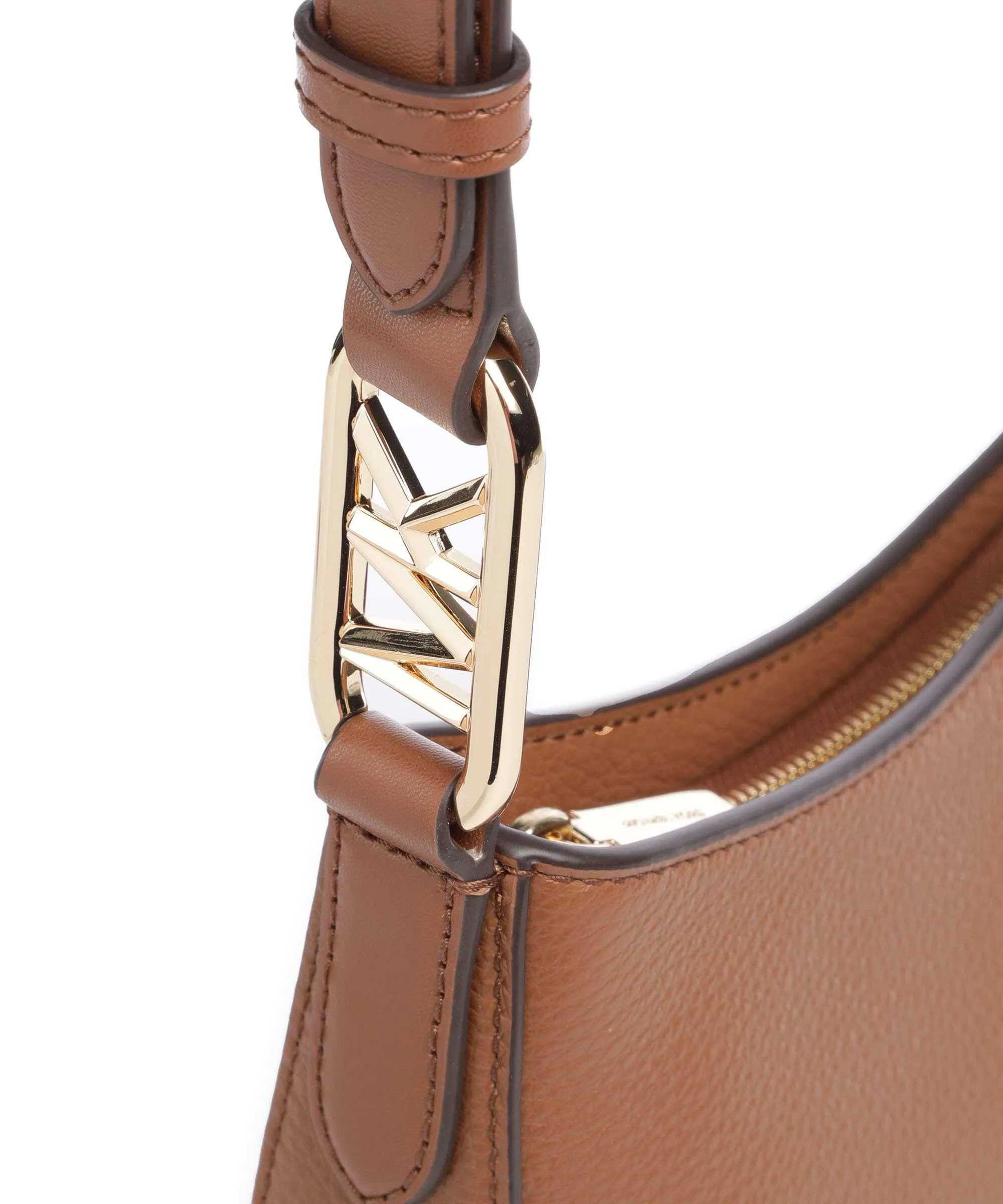  Michael Kors Kensington Borsa a tracolla pelle di vacchetta grana marrone  