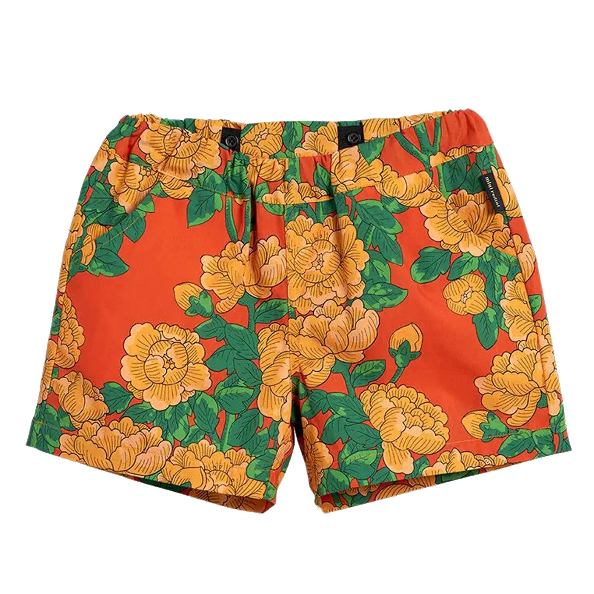 Mini Rodini short bambina stampa fiori in cotone organico