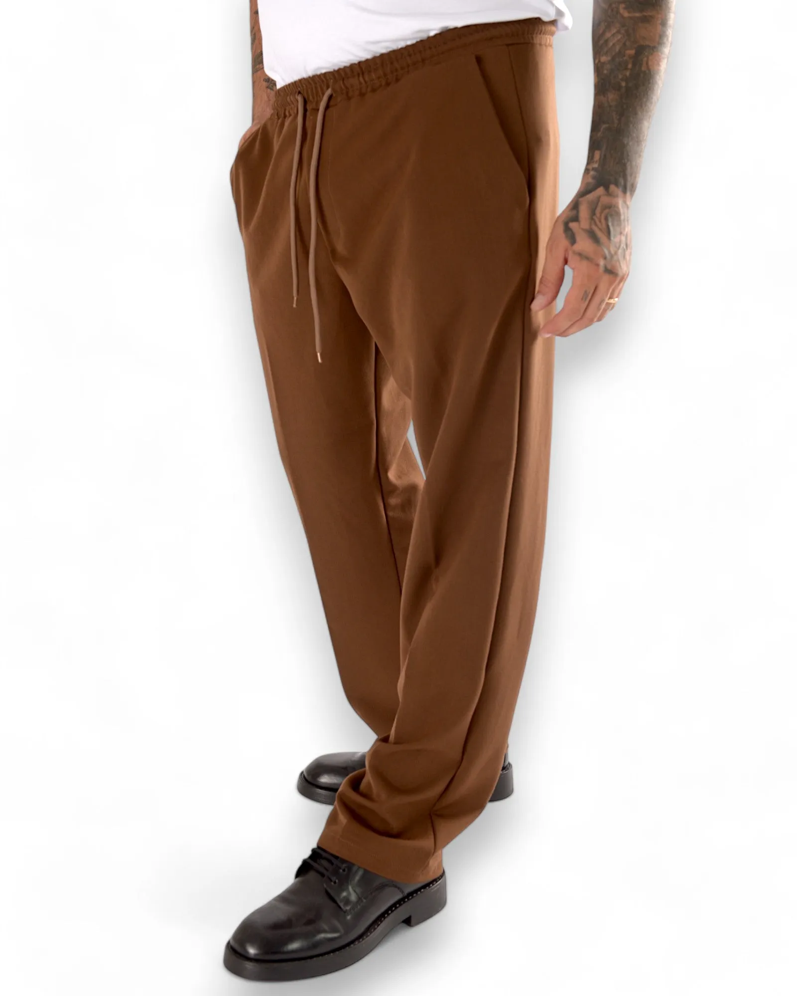 Pantalaccio fluido fondo ampio sigaro