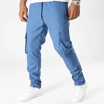 Pantaloni cargo blu navy
