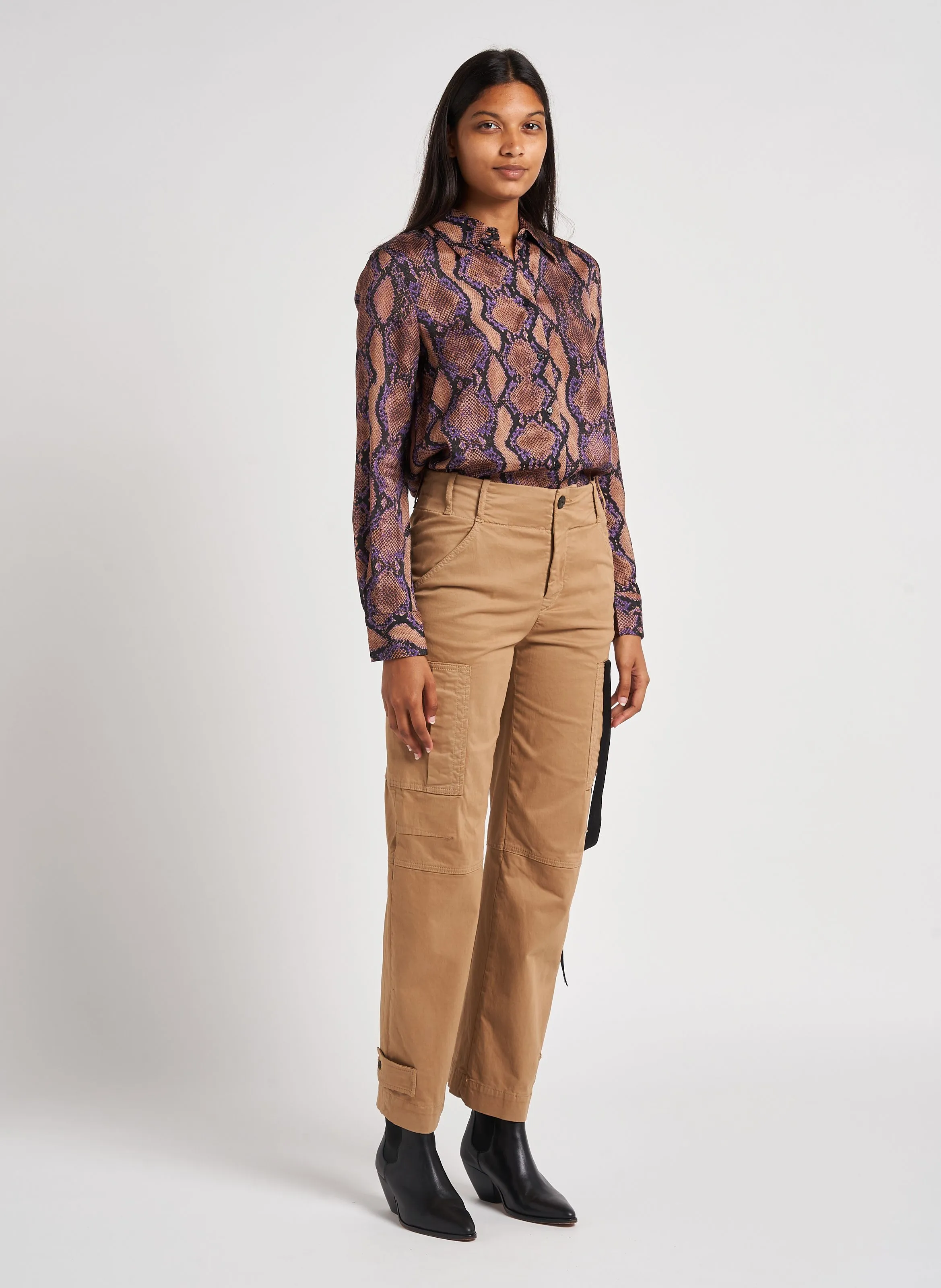  PINKO   CALDO - Pantaloni dritti in misto cotone | Marrone