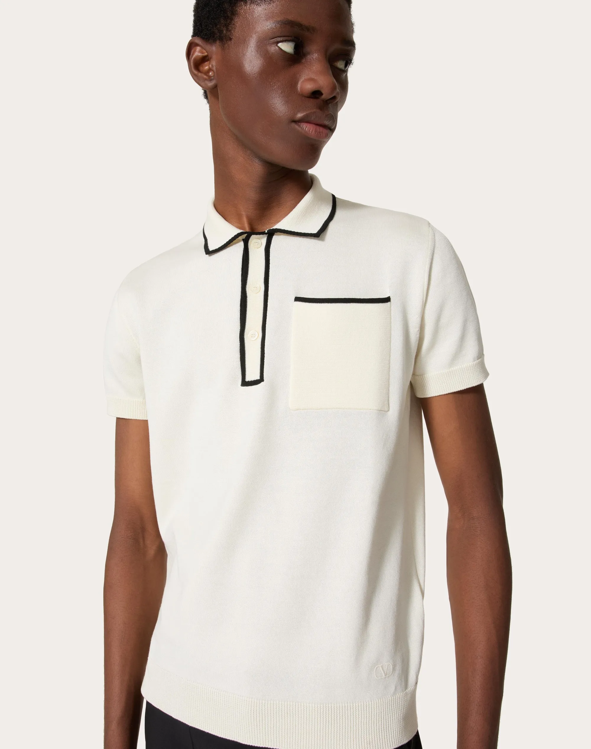POLO IN COTONE CON RICAMO VLOGO SIGNATURE