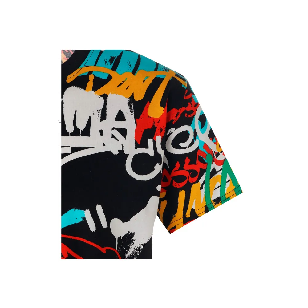PUMA - GRAFITTI TEE - BLACK / MULTI PRINT - UOMO - 539246 - 01