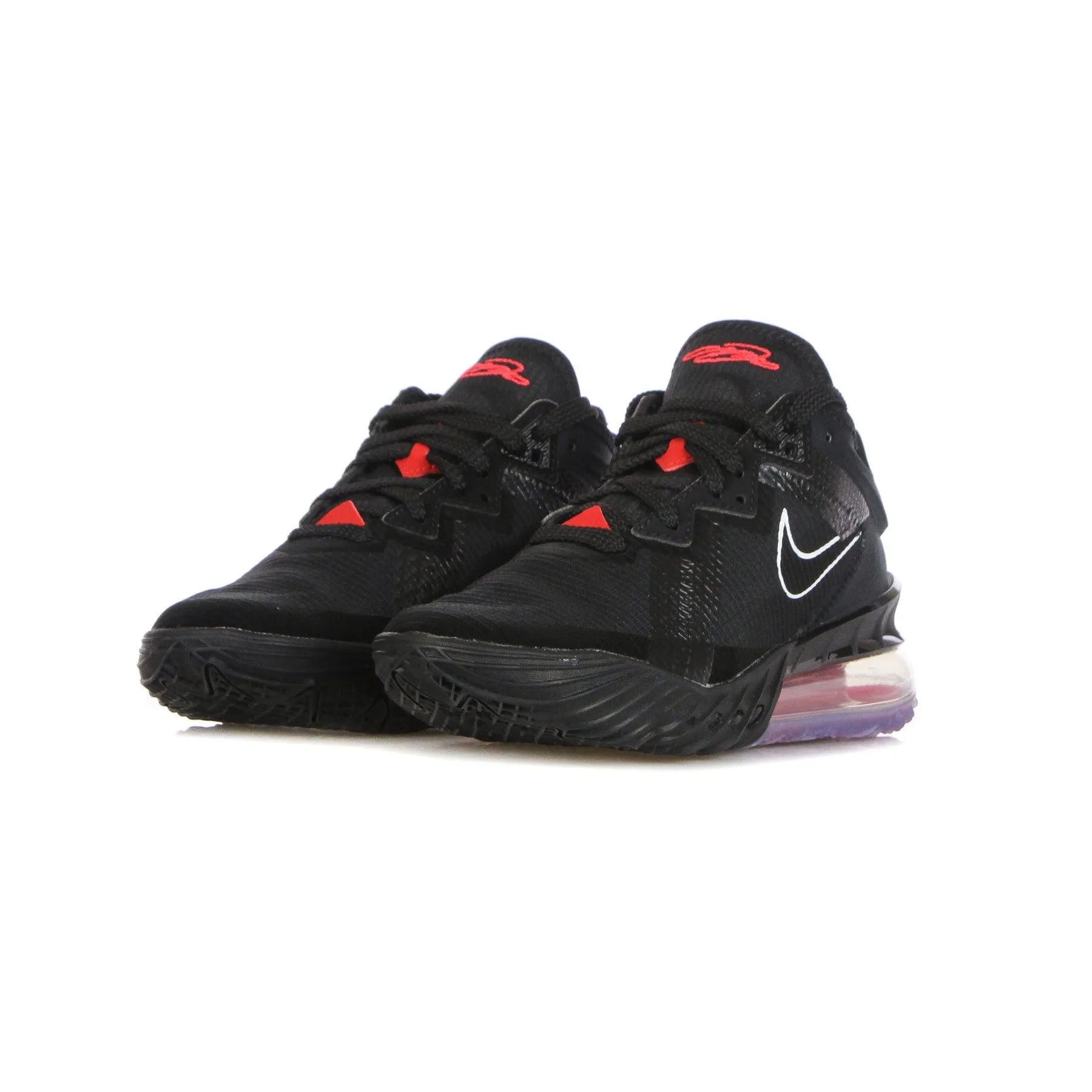 Scarpa Basket Uomo Lebron Xviii Low Black/white/university Red