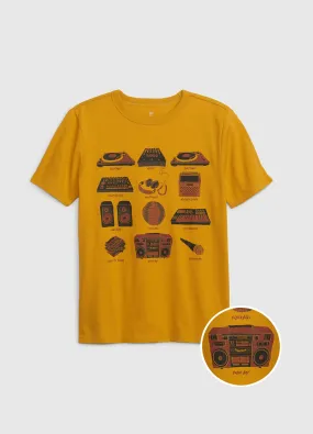 T-shirt in cotone bio con stampa