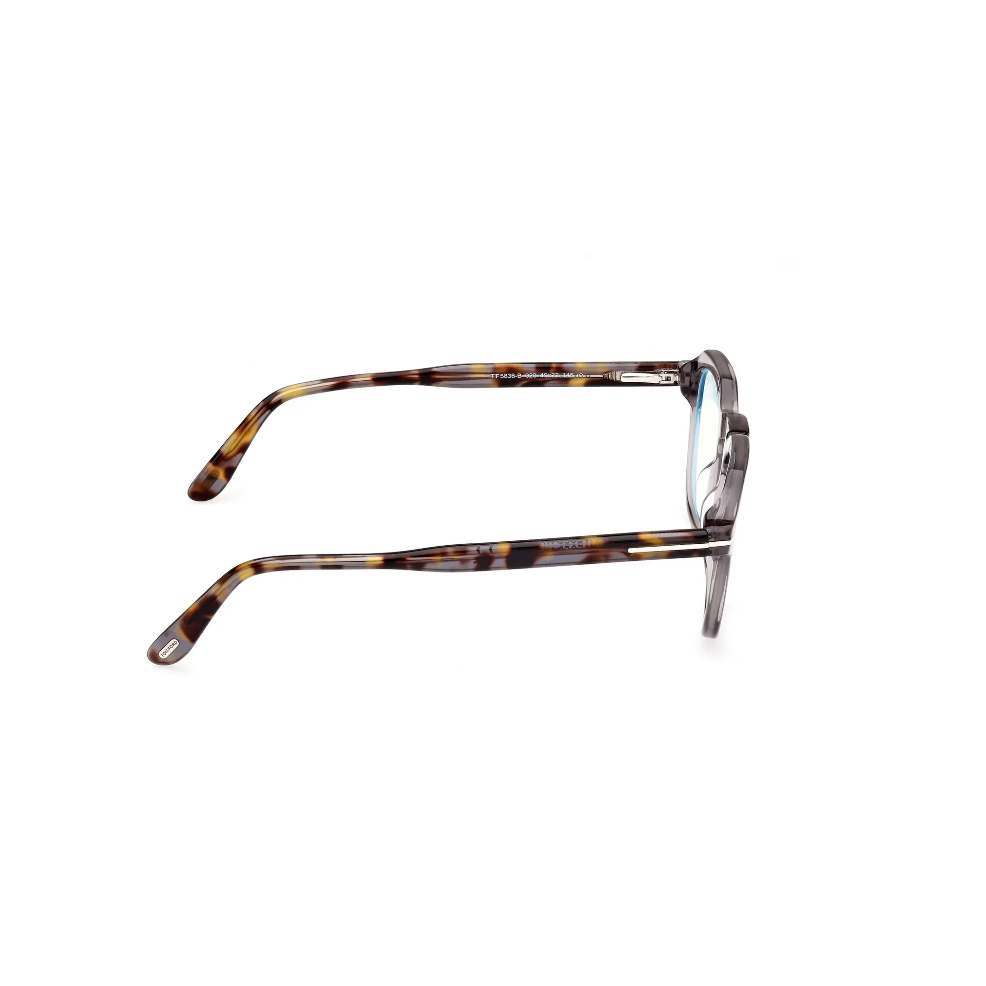   Tom Ford FT 5836-B Blu Filter 020 Grigio Altro | Occhiale Da Vista Uomo 