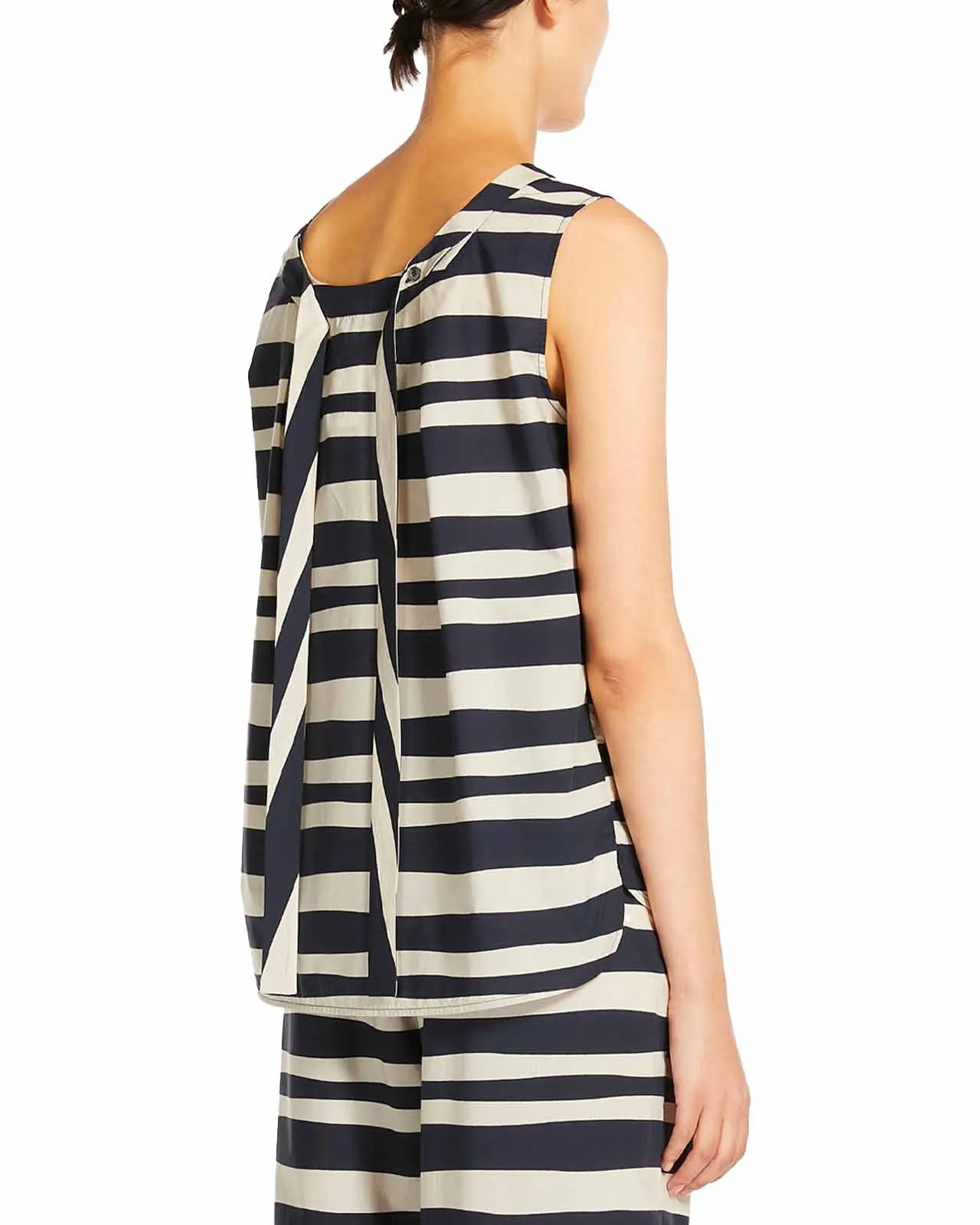 Top Haway cotone righe blu