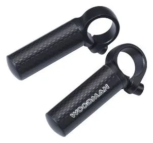 WOODMAN Bar end CHUPA CARBONE Nero
